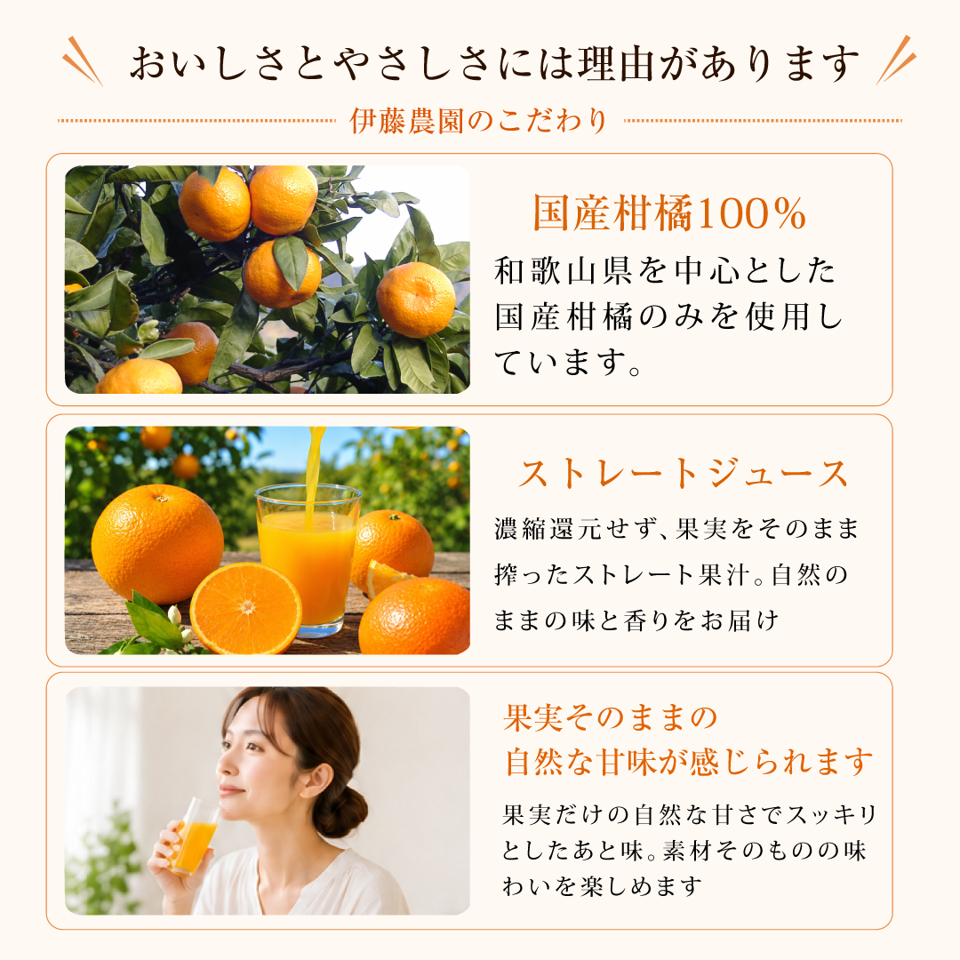 よりどり100%ピュアジュースみかんジュース15本セット