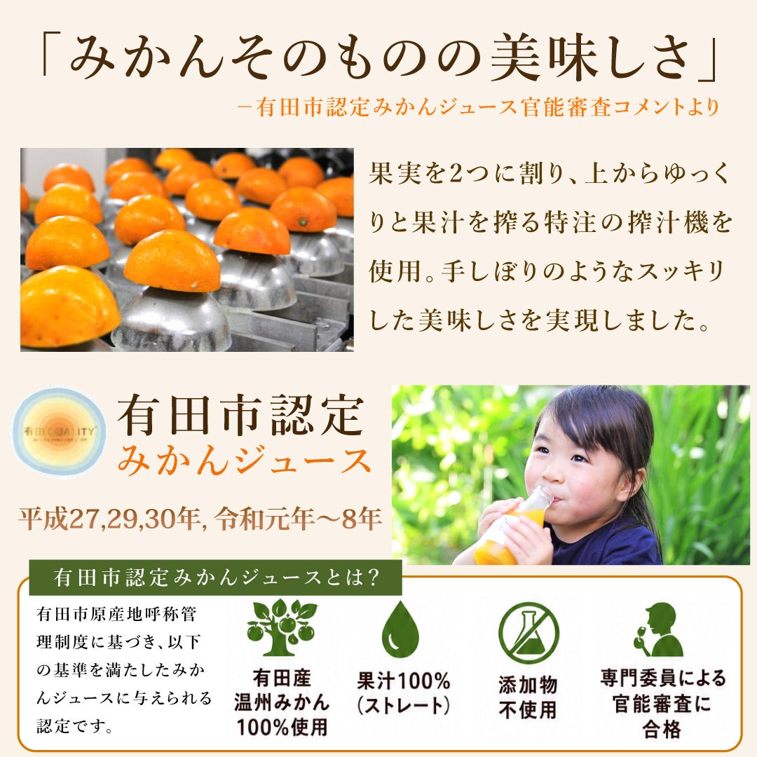 よりどり100%ピュアジュースみかんジュース15本セット