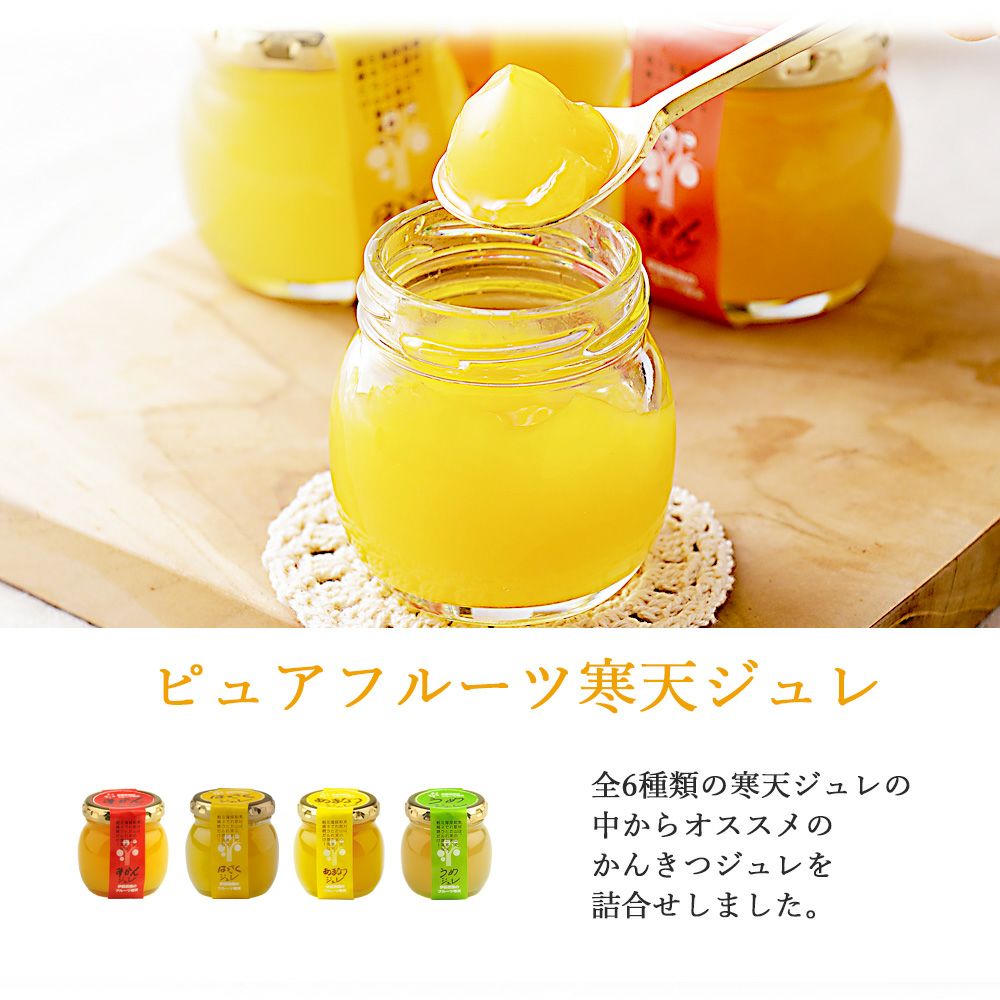 【母の日ギフト】【 ギフト人気No.1 】バラエティセット V-113 100%ピュアジュース180ml×5本・ジュレ4個 (みかんジュース他バラエティセット)