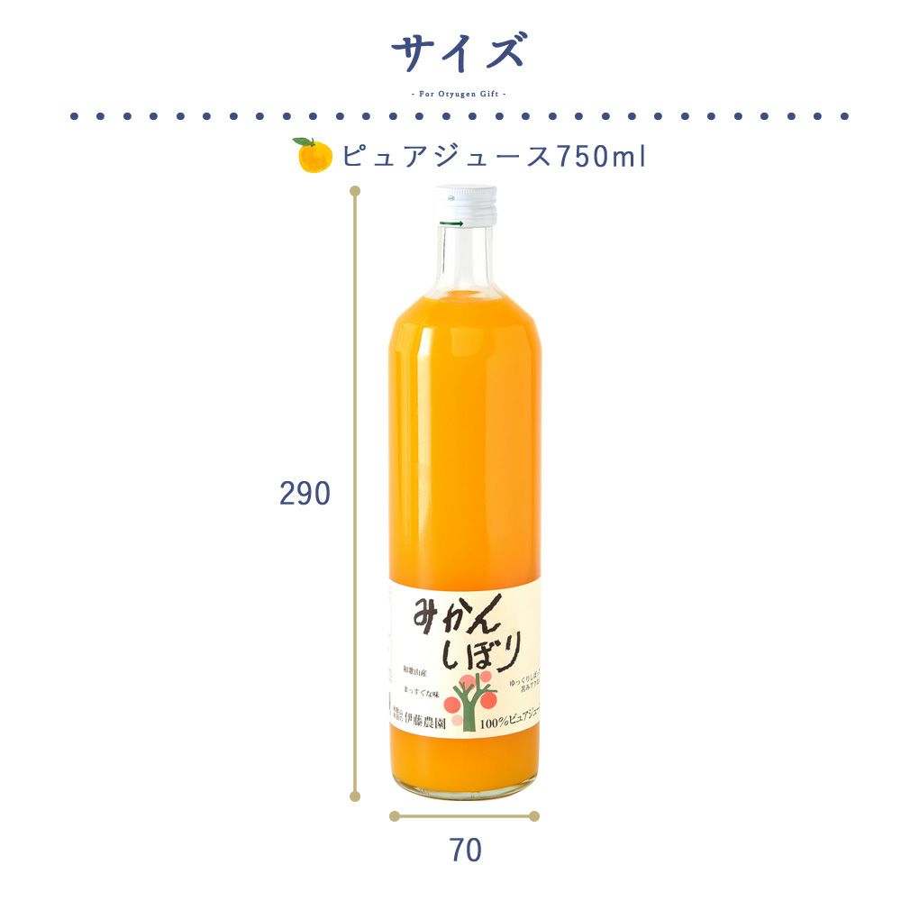 100%ピュアジュース750ml (みかんジュース他オススメセット)×3本セット