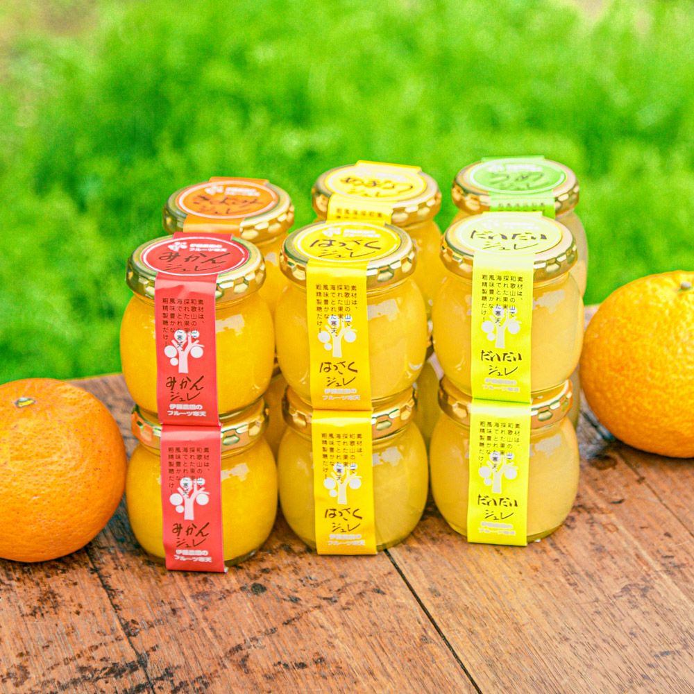 寒天ゼリー90g(みかんゼリー他5種オススメセット)×12個 風呂敷付セット