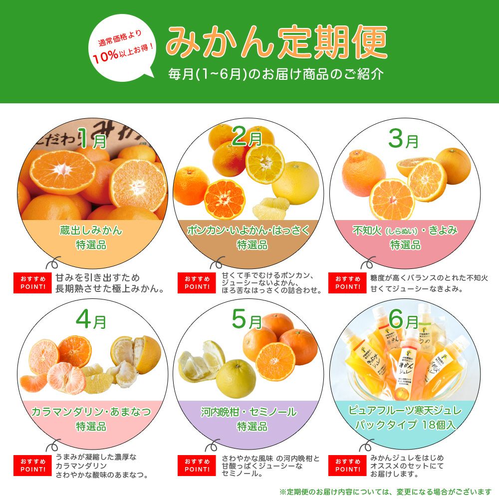 【送料無料】みかん・柑橘の定期便(大容量 満足コース)