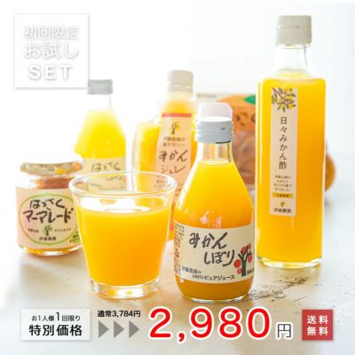 お試しきくちゃんセット(みかんジュース・みかんゼリー・はっさくマーマレード他8点入)