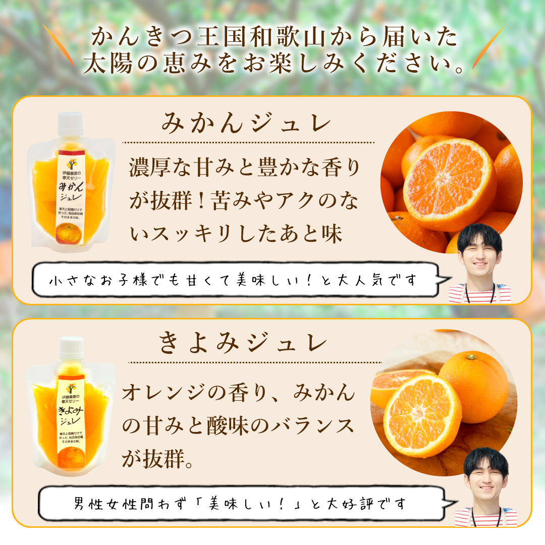 寒天ゼリードリンクタイプ 150g(みかんゼリー6種)×7個