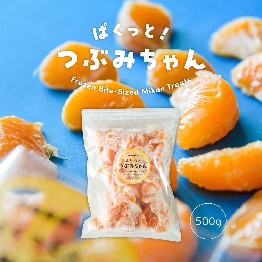 冷凍みかん(パクっとつぶみちゃん) 1粒タイプ 1袋500g