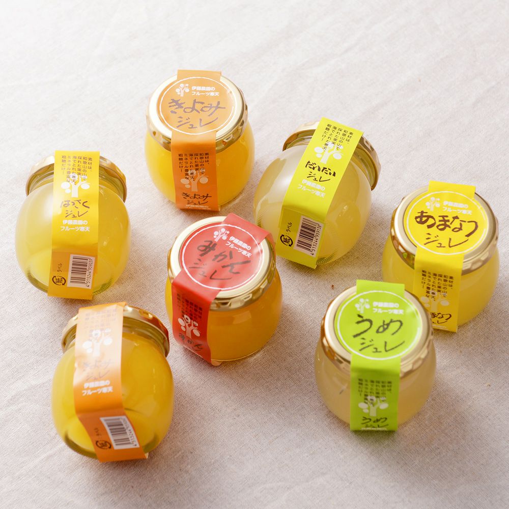 寒天ゼリー90g(みかんゼリー他5種)×9個