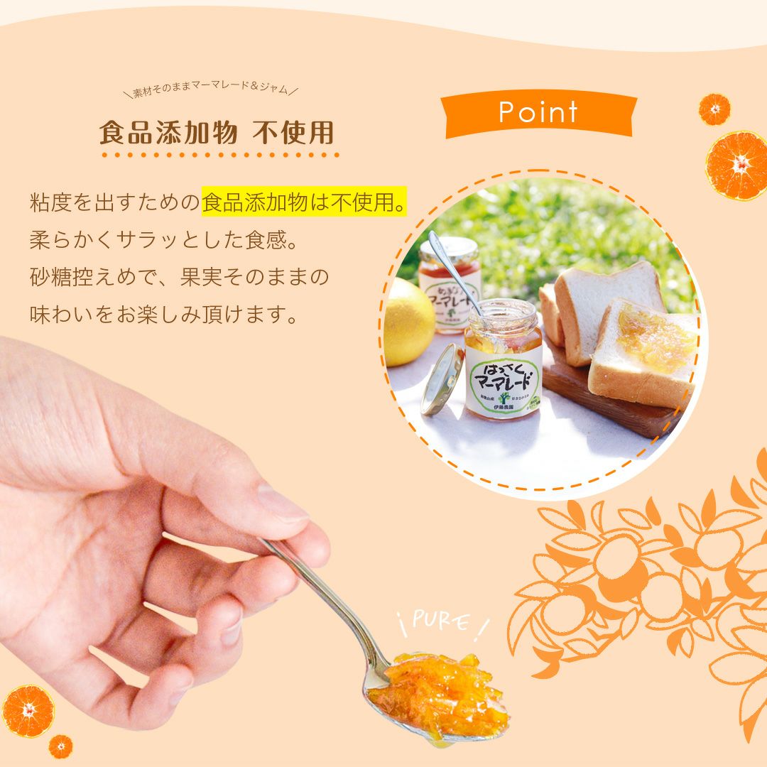素材そのままマーマレード＆ジャム×3個入り(お試しセット)